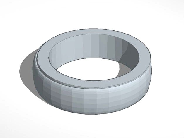 Plain ring band 2  smaller less chunky elagant  by lokilaufeysen