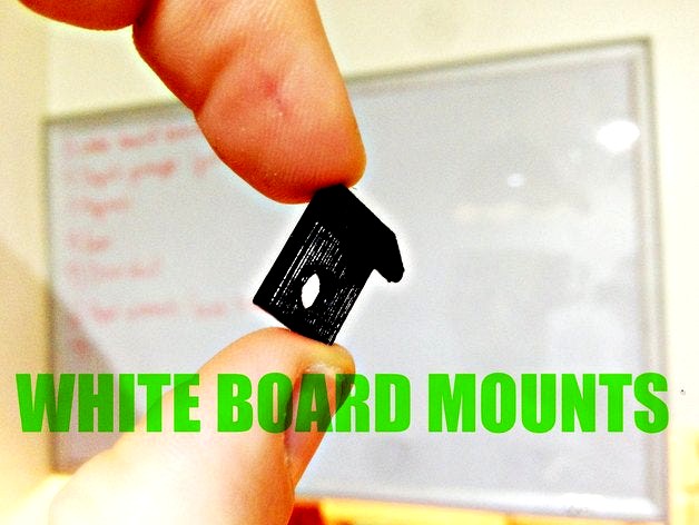 Dry Erase Board Mounting Bracket by NeatherBot