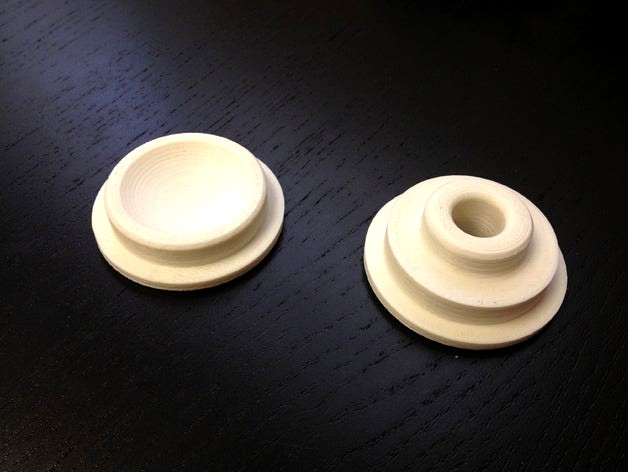 2 Inch Plastic Pipe caps by 3DPartsMfg