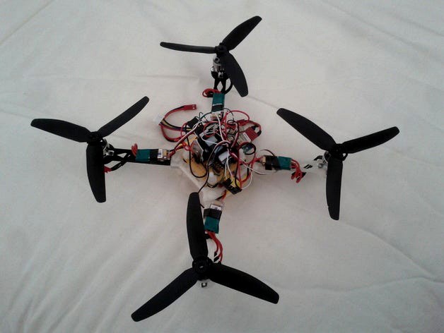 Small, modular quadcopter frame by berkenbusch