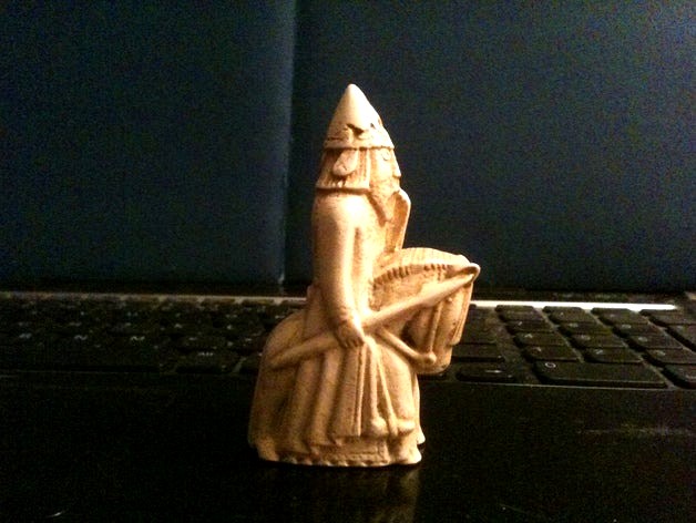 Lewis Chessmen - Knight by EHM