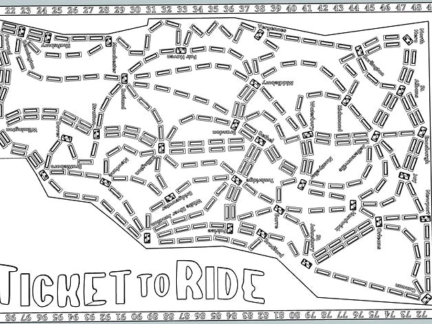 Ticket To Ride Vermont (3D Dualstrusion) by HunterGreen