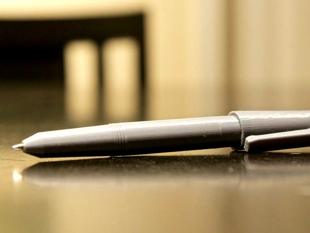 Pen with Screw-On Cap by CharlieTCU