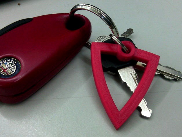 Alfa Romeo Scudetto Keychain by prsveloso