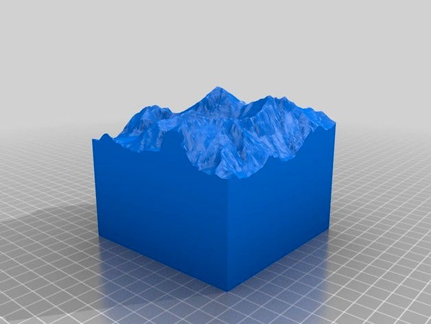 Mt Everest. 10km Collectible Mountain by Shapespeare
