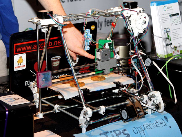 3D PRINT FOOD - Icing 3D Printer modification for RepRap by 3dprintler