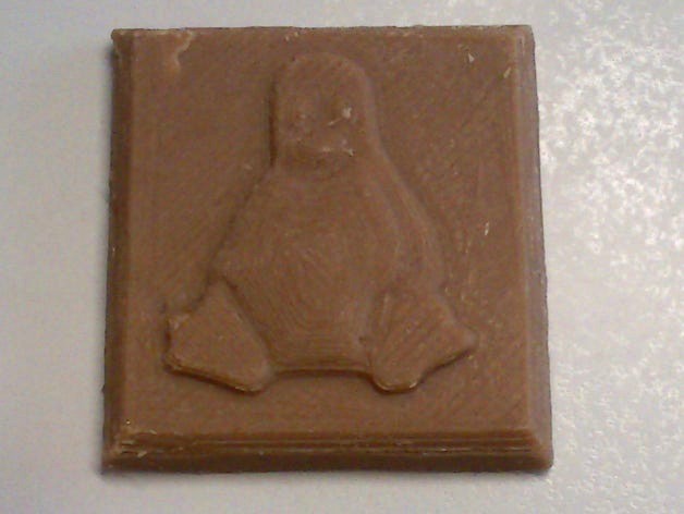 Tux Chocolate Mould by Makulator