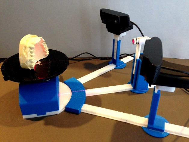 Print Your Own 3D Scanner Kit (for IntriCAD Triangle software) by IdeaBeansNZ