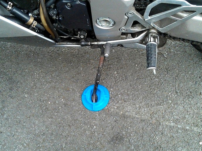 Motorcycle Side Stand Pad by sweaving