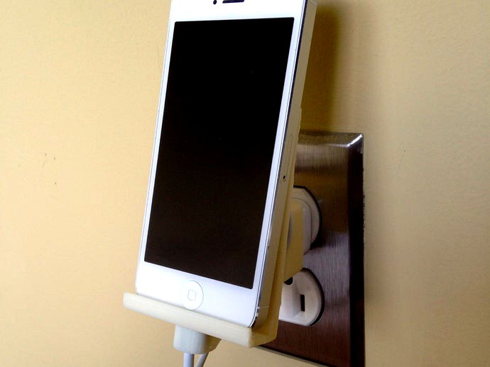 iPhone 5 Wall Outlet Dock by transcieverfreq