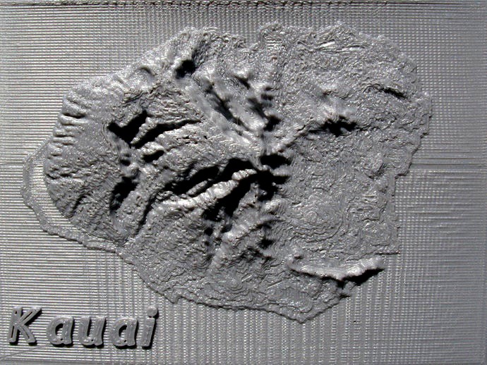 Kauai Relief Maps  by pmoews