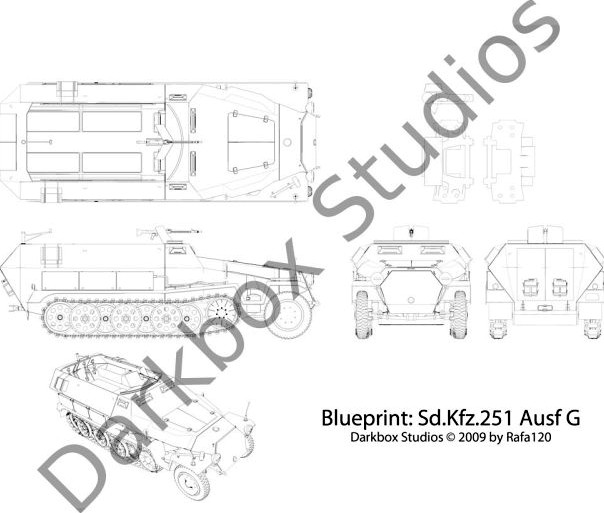SdKfz 251 Ausf G 3D Model