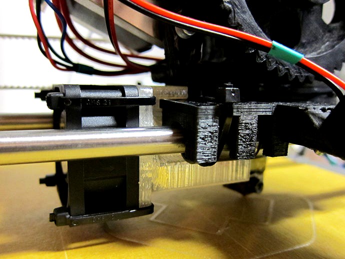 Hotend Fan Duct for BetaPrusa Mendel by DomesticHacks