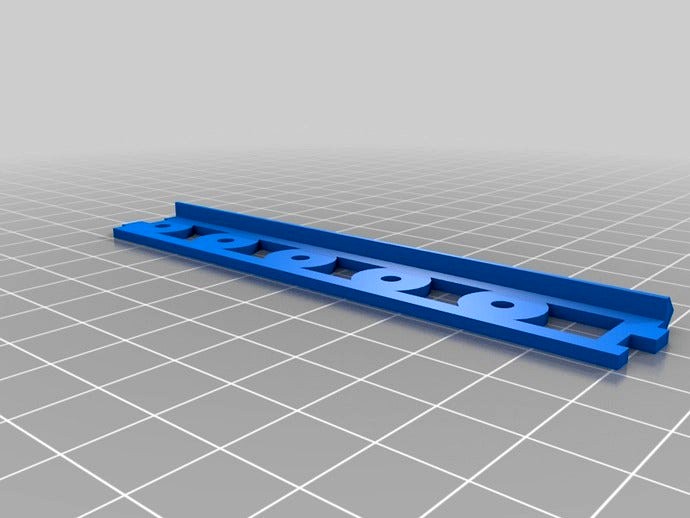Printable Open Rail for OpenBeam 1515 by Learn3DP
