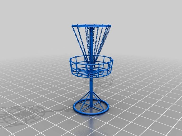 Disc Golf Basket by TwoBadCatsLLC
