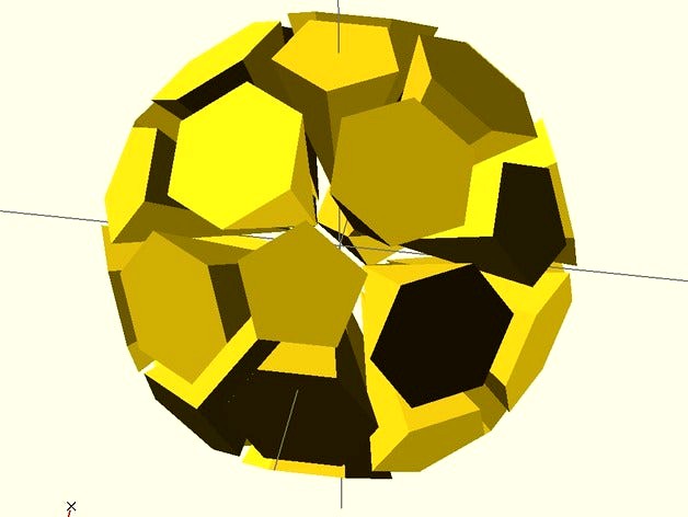 Exploded soccer ball by thakis