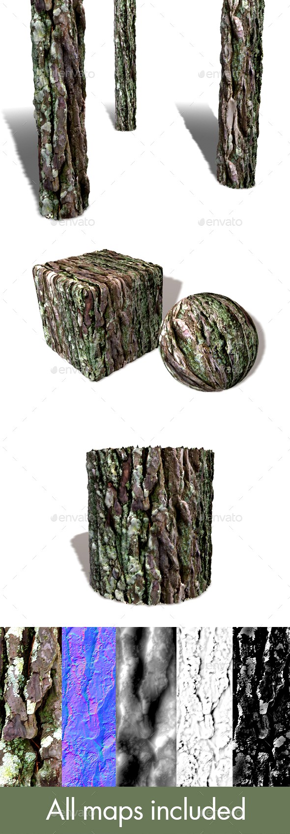 Bark Moss Seamless Texture