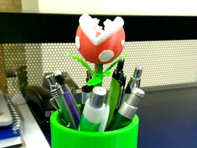 Piranha Plant Pencil Topper by BrandonW6