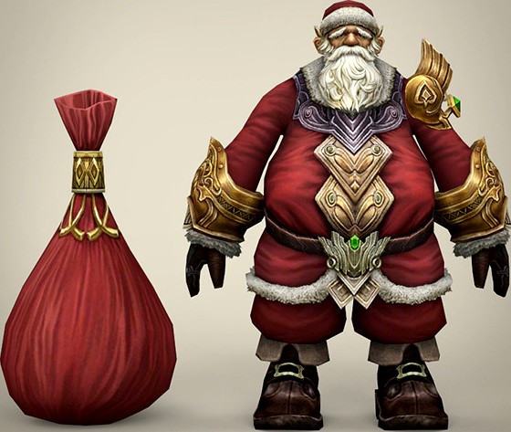 Fantasy Santa Claus with Bag