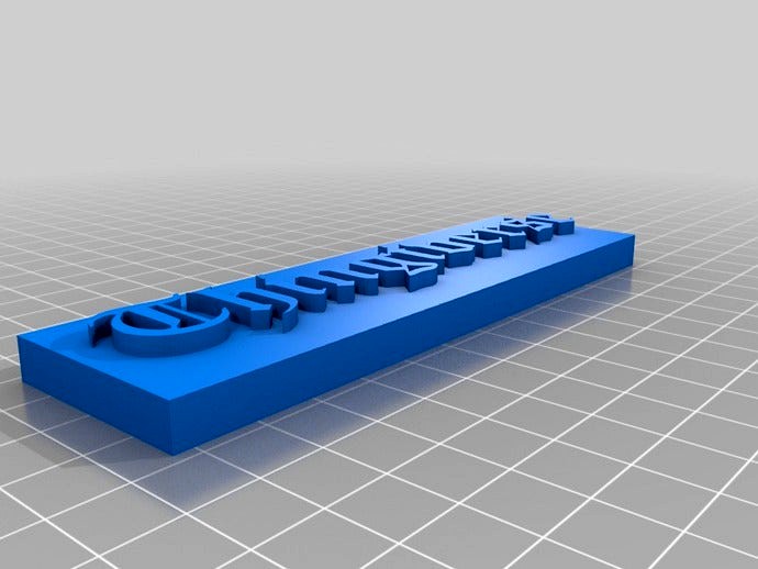 Thingiverse Placard by sablebadger