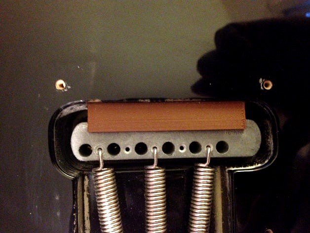 Bridge spacer for Fender Stratocaster tremolo bridge by delsydsoftware