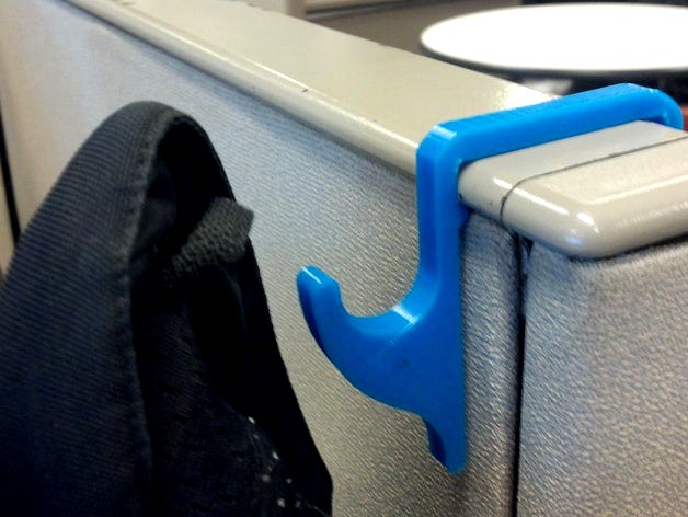 Cubicle Clip-on Hook.  by daveseff
