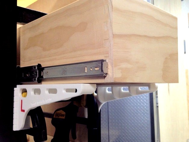 Drawer Mounting Brackets by Tooltutor
