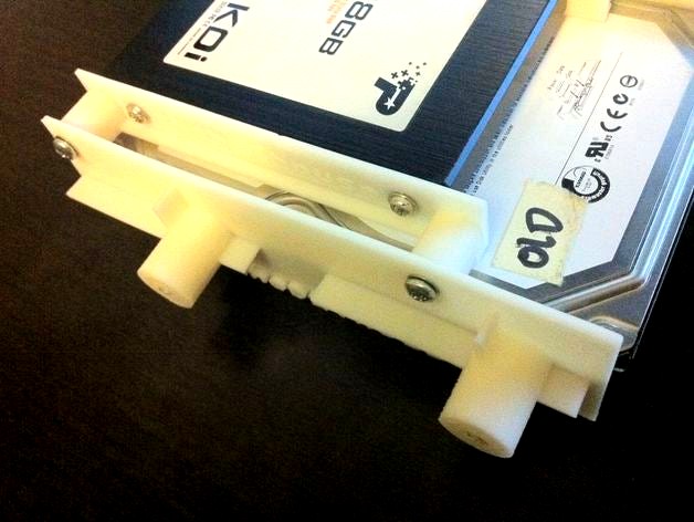 Hard Drive / SSD Brackets for 2.5, 3.5, 5.25 mounts simplified by MakerCubed