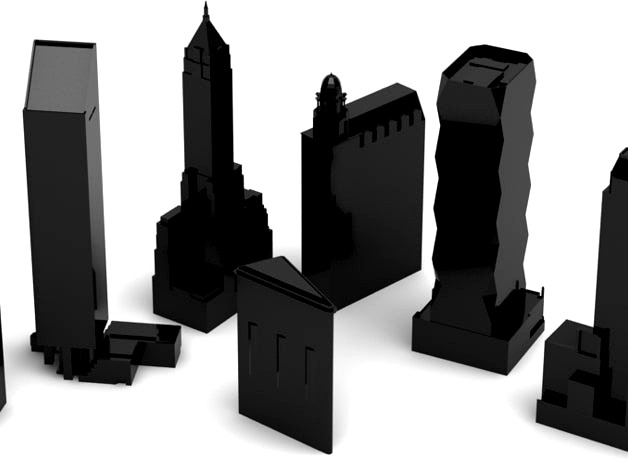 Minimalist NYC buildings by jonmonaghan