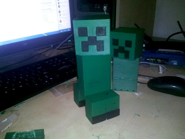 Parametric Minecraft - Creeper by lrdfang