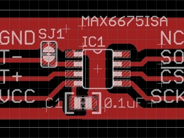 MAX6675 K-Thermocouple ADC Breakout Board by EverydayInventors