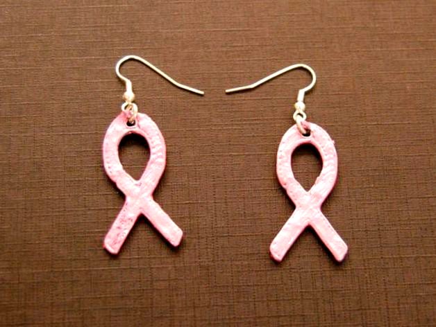 Pink-Ribbon-Earrings by guru