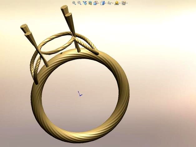 Ladies Diamond (Engagment?) Ring by SolidWorksMagi
