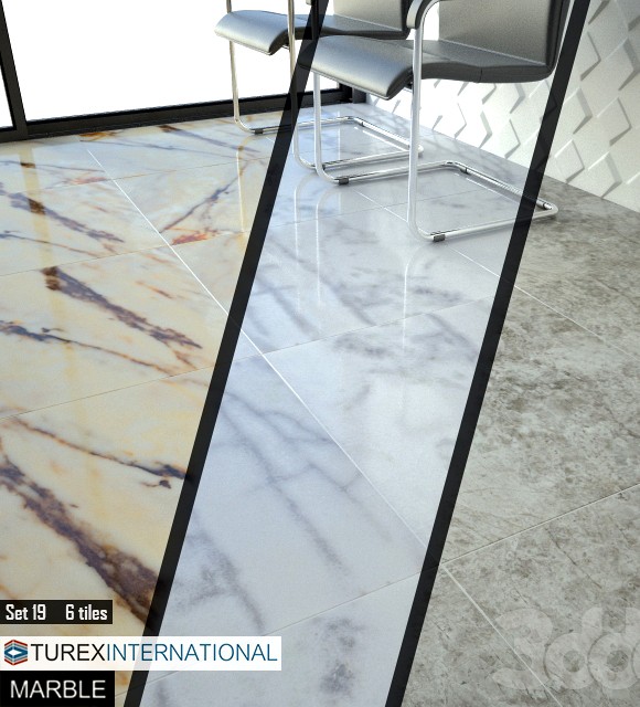 TUREX INTERNATIONAL Marble Tiles Set 19