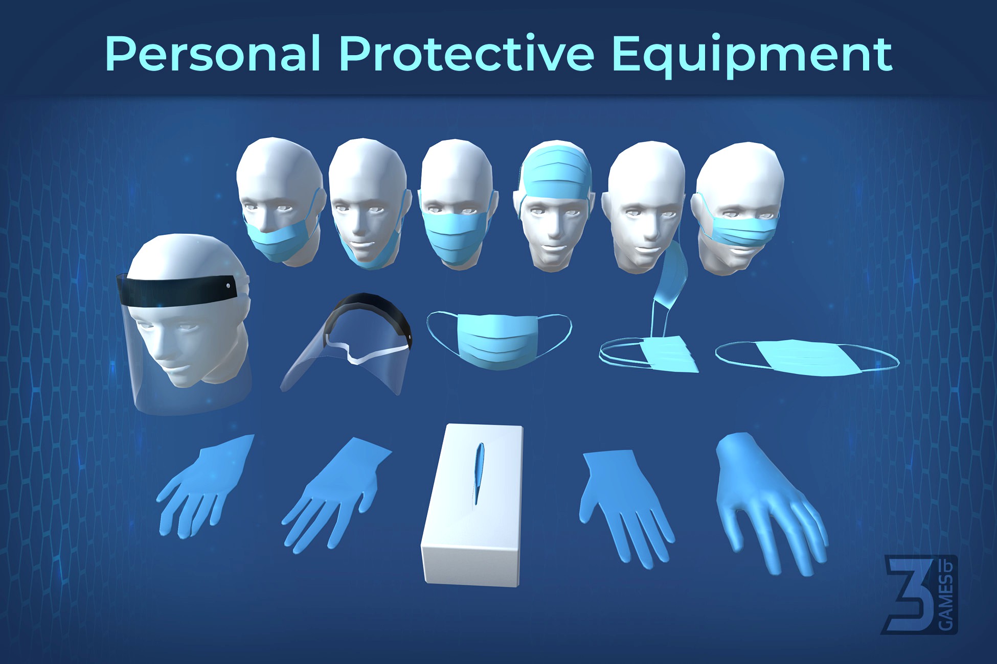 Low Poly Personal Protective Equipment (PPE)