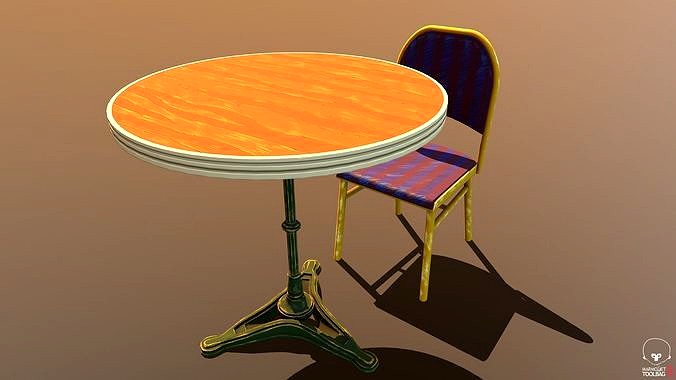 table and Chair Stylized