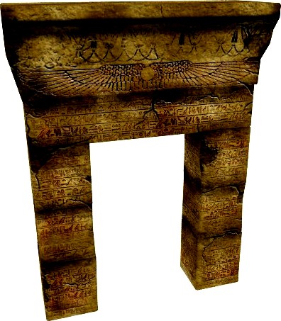 Egyptian doorway3d model