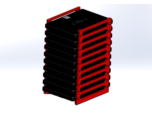 2.5" HDD/SSD Caddy for 10 drives by lfhohmann