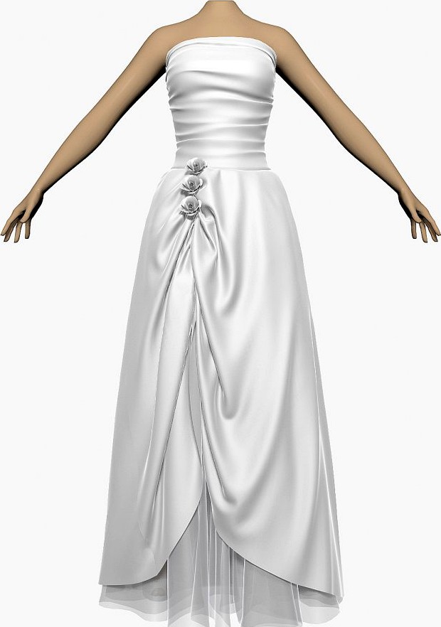 Wedding Dress 0023d model