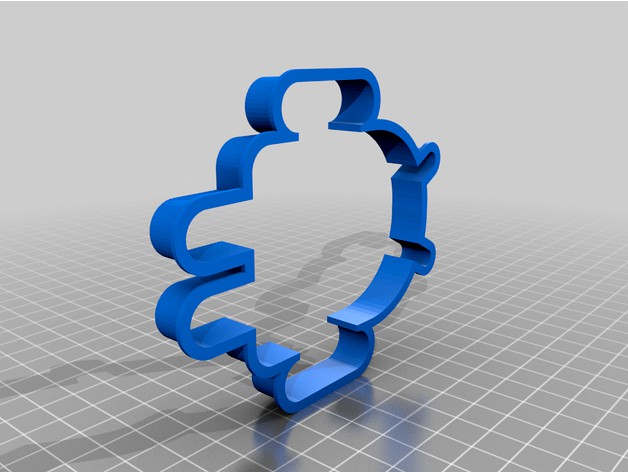 Android logo (Bugdroid) cookie cutter by alanviverette