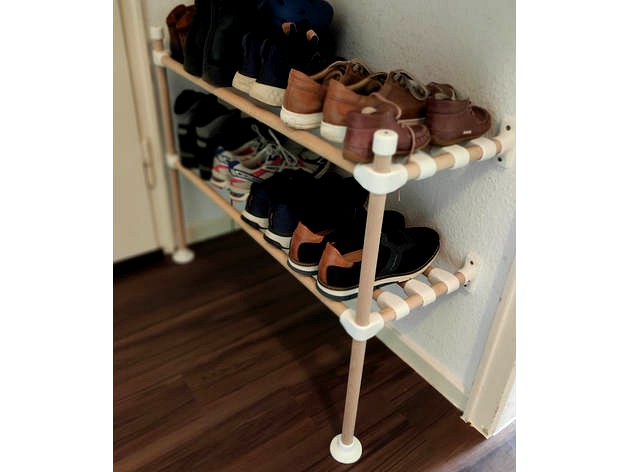 Shoe rack - stackable furniture - Steckmöbel by Ledinor