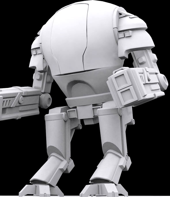 Low Poly Robot Model