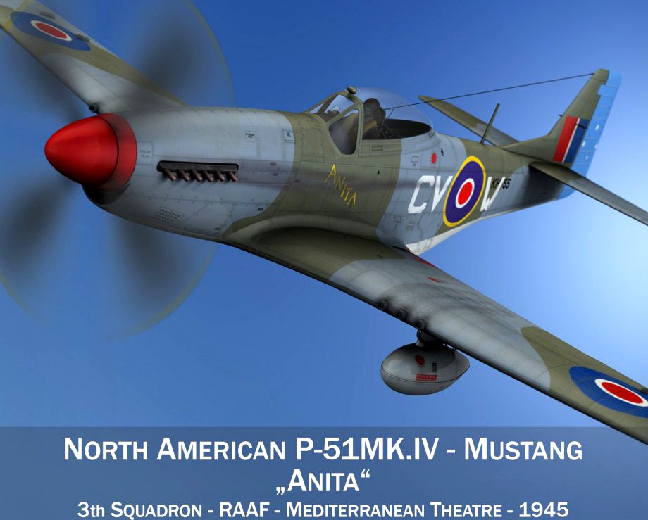 North American P-51K Mustang MK.IV - Anita - RAAF3d model