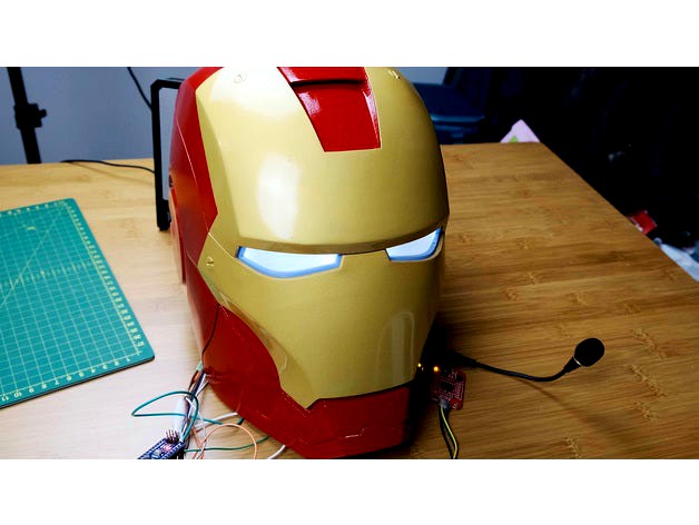 Voice control Iron Man mark 3 Helmet-wearable by Sithco