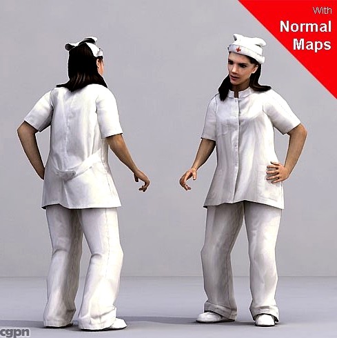 WWom0004-St / 3D Human for superior visualizations3d model