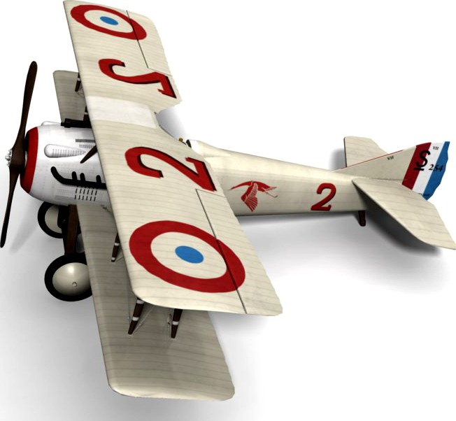 SPAD S.VII3d model