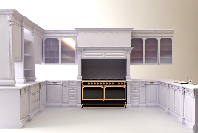 Kitchen Cabinets Appliances3d model