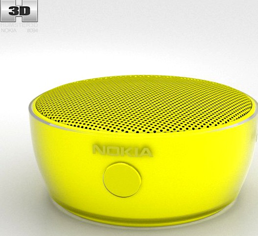 Nokia Portable Wireless Speaker MD-12 Yellow3d model