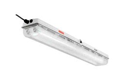 56W Flameproof Fluorescent Linear Fixture - 220V, 50Hz - (2) 4' T5 Lamps - ATEX/IECEx - IP66