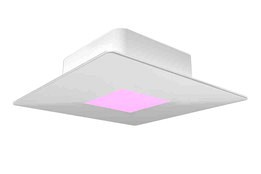 Far-UV Recessed 10" Square Light - (1) 10W Microplasma Board, 222 nm UVC Sanitation - Recessed Mount